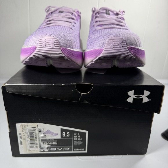 Under Armour Shoes Womens 9.5 Purple HOVR Infinite Elite Running 3027199-501 - Picture 11 of 11